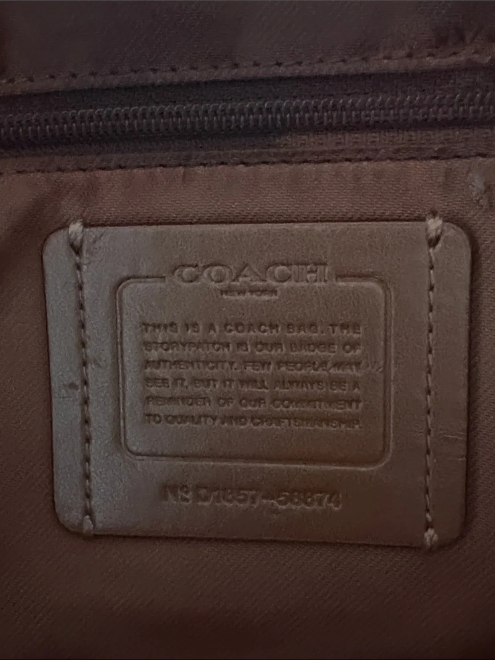 Coach Prairie Satchel Bag Women's Saddle Brown Pebbled Leather Zip Top